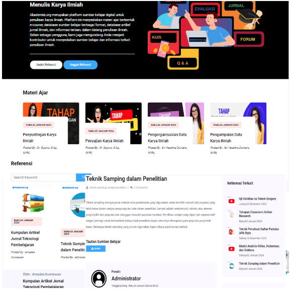Platform Sumber Belajar Digital Jasa pembuatan website webdev semarang