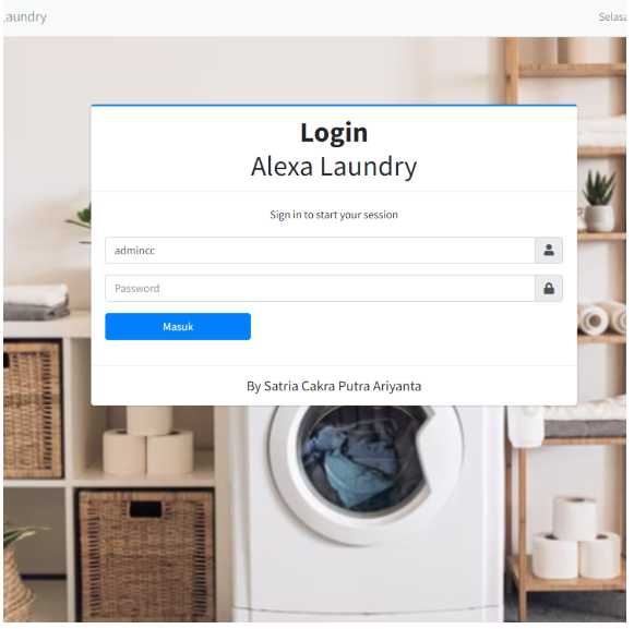 Aplikasi Akuntansi Laundry Jasa pembuatan website webdev semarang
