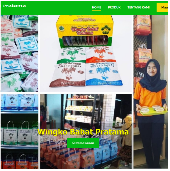WEBSITE TOKO WINGKO BABAT Jasa pembuatan website webdev semarang