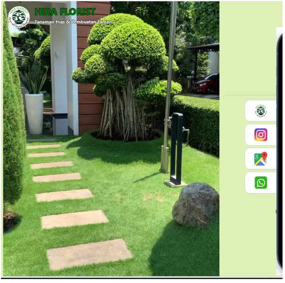 WEBSITE JASA TAMAN HIRAFLORIST.COM Jasa pembuatan website webdev semarang
