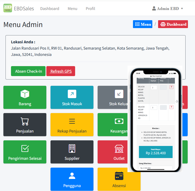 APLIKASI PAKET CRM, POS DISTRIBUTOR, DRIVER Jasa pembuatan website webdev semarang