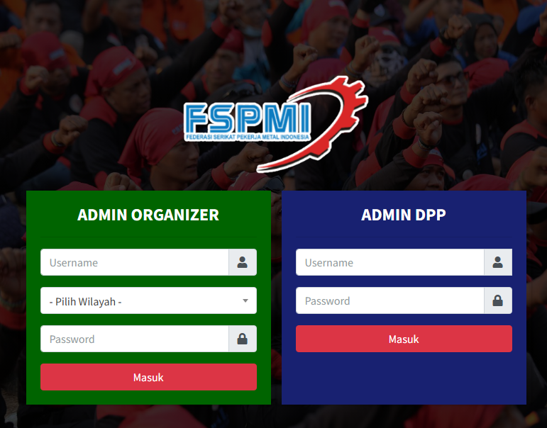 Website Organizer Serikat Buruh Jasa pembuatan website webdev semarang