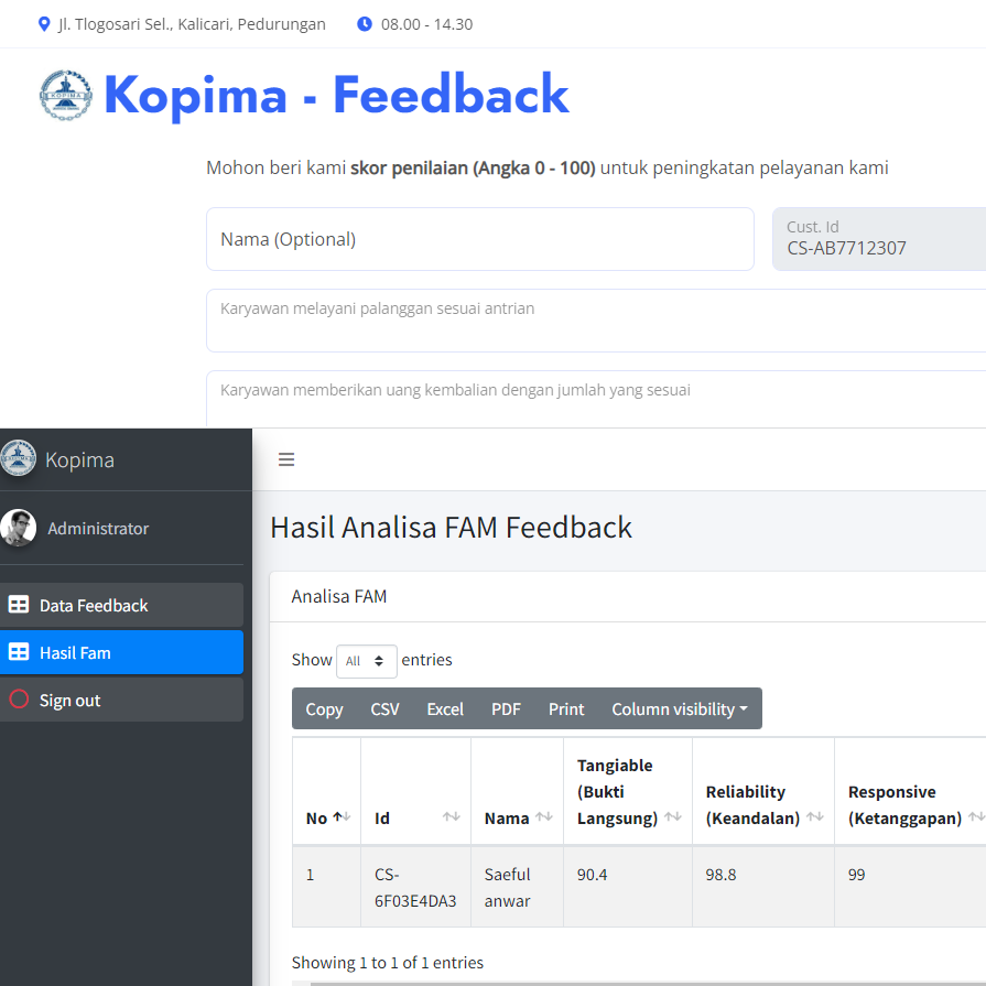 Aplikasi Mengukur Tingkat Kepuasan Pengguna Metode Jasa pembuatan website webdev semarang