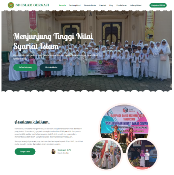 Website Sekolah Jasa pembuatan website webdev semarang