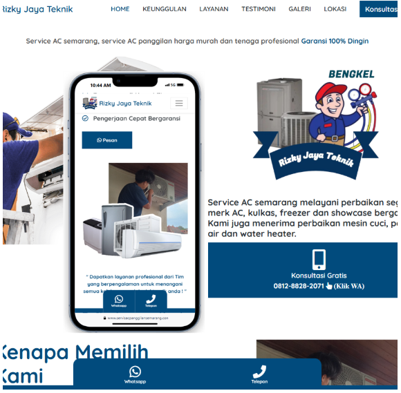 Jasa servis AC Semarang, servisacpanggilansemarang Jasa pembuatan website webdev semarang